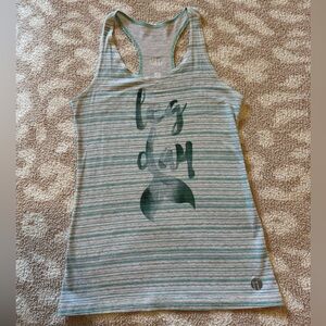 Teal RawThreads Leg Day Mermaid Tank